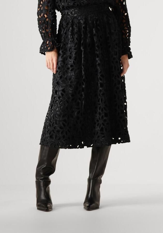 Dea Kudibal Elegante Kant Midi Rok Black Dames - Foto 4