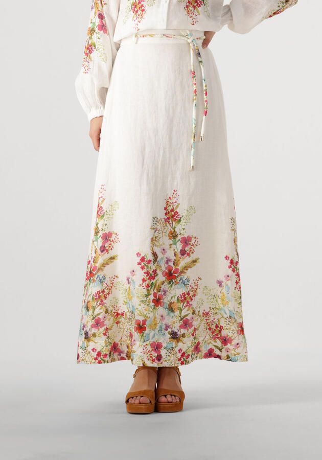 Dea Kudibal Elegante Larissa Midi Rok in Wit Multicolor Dames - Foto 4