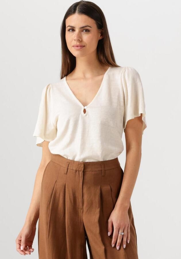 DES PETITS HAUTS Dames Tops & T-shirts Brook Ecru - Foto 4