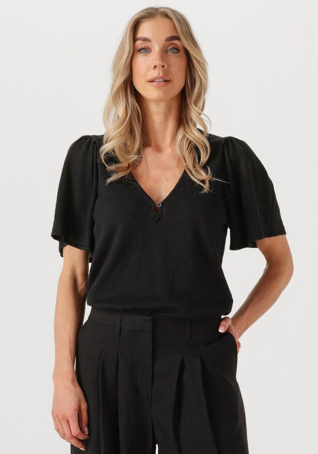 DES PETITS HAUTS Dames Tops & T-shirts Brook Zwart - Foto 4