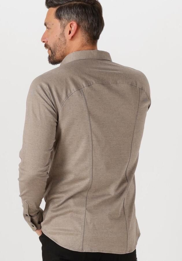 Desoto Overhemd Lange Mouw Overhemd Strijkvrij Modern Kent Lichtbruin - Foto 2