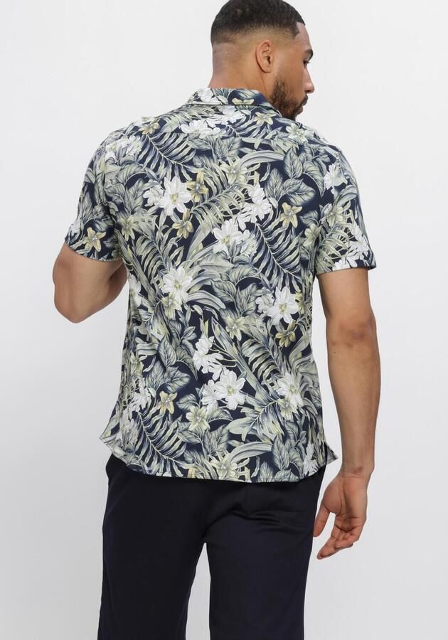 Desoto Overhemd Korte Mouw Short Sleeve Overhemd Festival Navy Groen - Foto 3