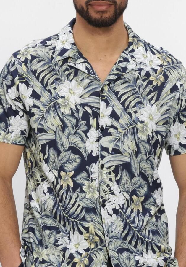 Desoto Overhemd Korte Mouw Short Sleeve Overhemd Festival Navy Groen - Foto 4