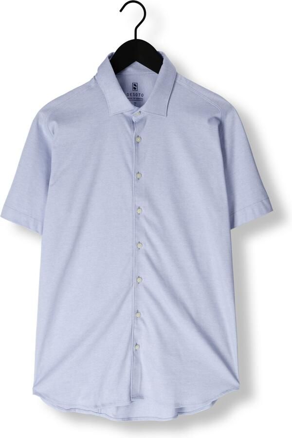 Desoto Overhemd Lange Mouw Short Sleeve Jersey Overhemd Lichtblauw - Foto 3
