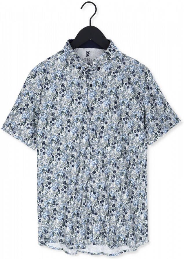 Desoto Lichtblauwe Casual Overhemd Modern Bd
