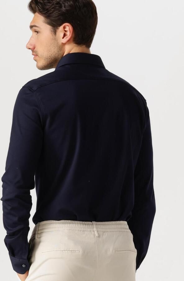 Desoto Donkerblauw zakelijk overhemd slim fit uni 100% katoen - Foto 2