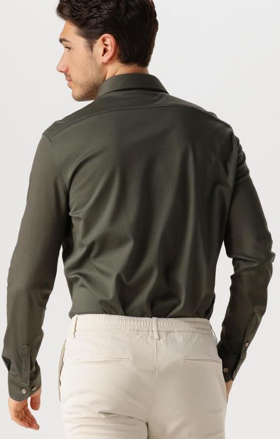 Desoto business overhemd slim fit mosgroen effen katoen - Foto 2