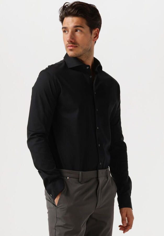 Desoto Overhemd zwart10008-30 080 solid blackOverhemd lm dress Zwart Heren - Foto 4