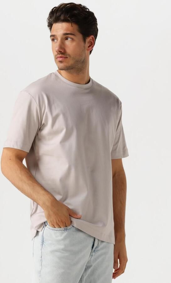 DESOTO LUXURY Heren Polo's & T-shirts Luxury Two Ply T-shirt 1 2 Beige - Foto 4