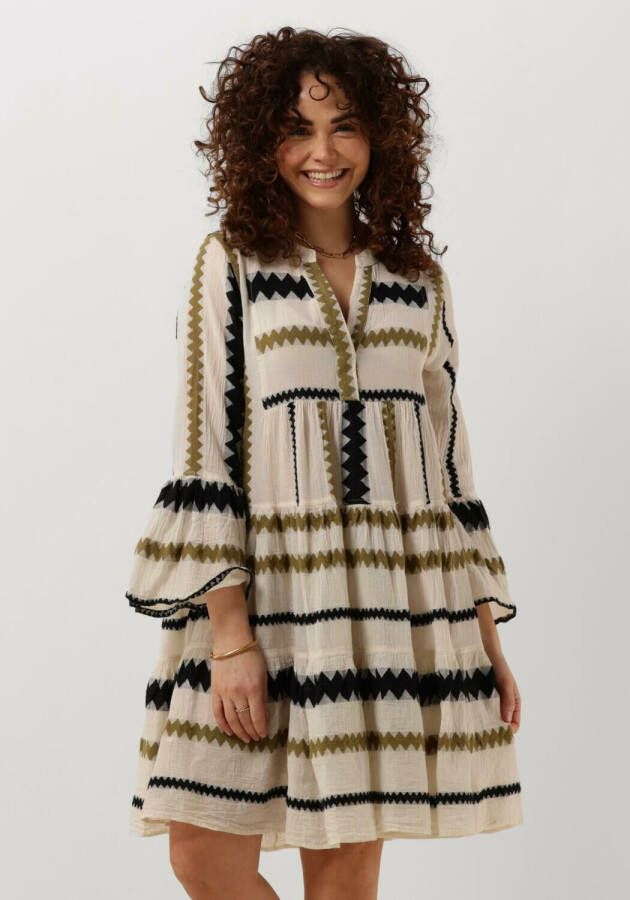Devotion Ella Dames Jurk Mini Wit Multicolor Dames