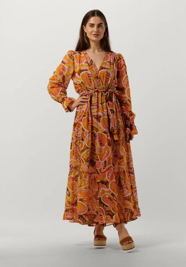 Devotion Maxi Jurk Oranje Multicolor Dames