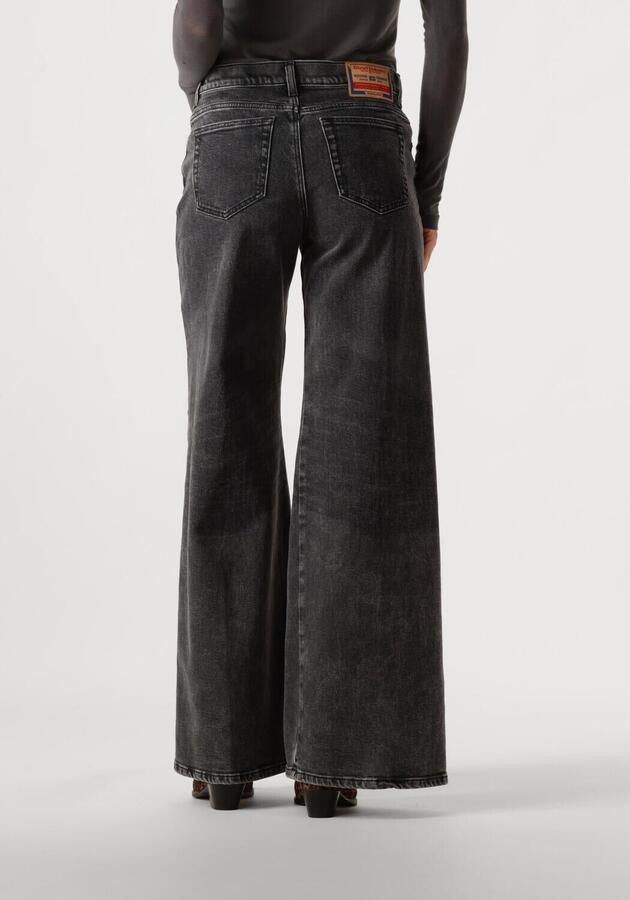 Diesel Straight Leg Five Pocket Jeans Gray Dames