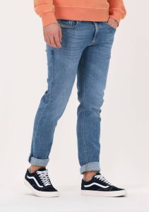 Diesel Klassieke Blauwe Denim Straight Jeans Blauw Heren