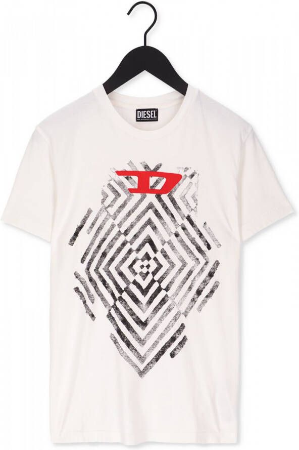 Diesel Witte T shirt T diegor c16