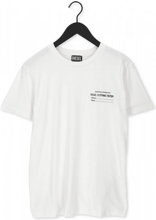 Diesel Witte T-shirt T-diegos-c5