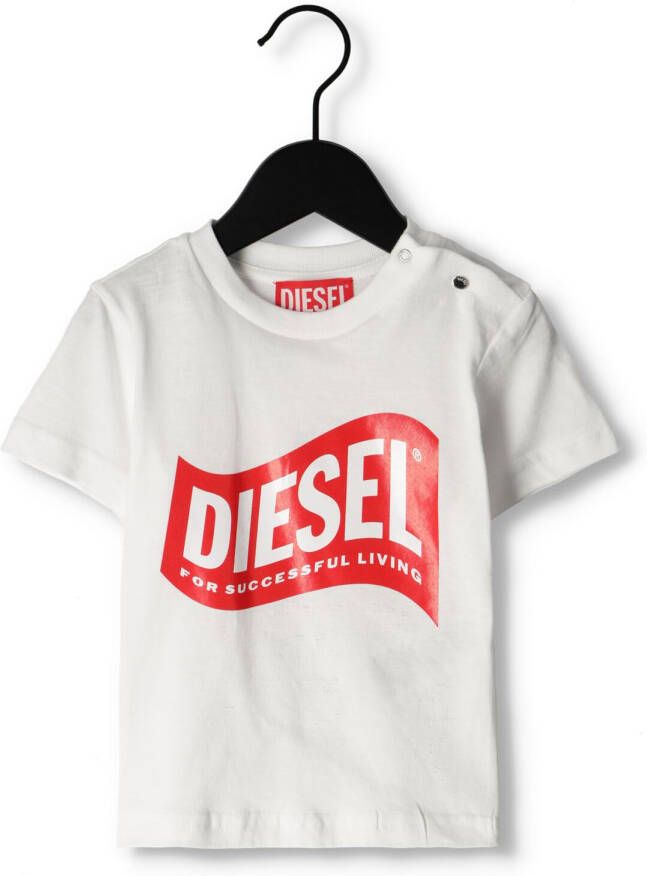 Diesel Witte T-shirt Tlinb