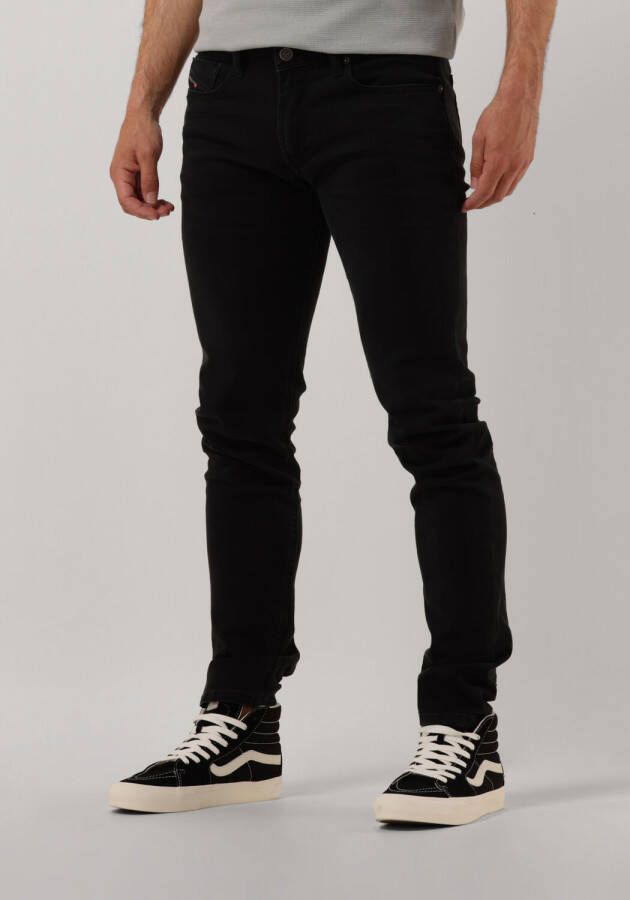 Diesel Slim-Fit Zwarte Jeans voor Mannen Zwart Heren