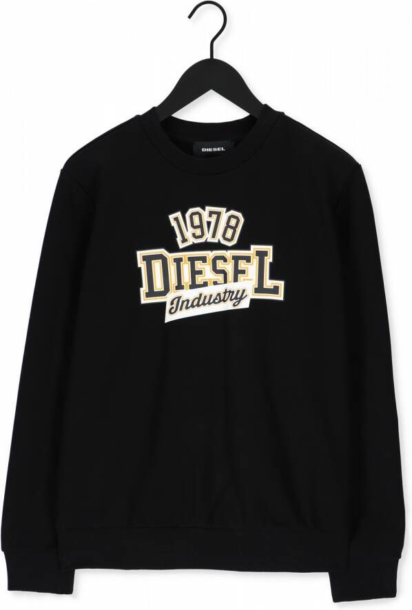 Diesel Sweater zwart ronde hals S-Girk