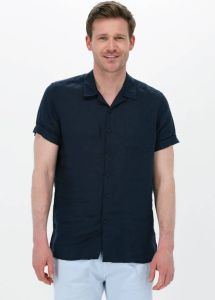 Dstrezzed Blauwe Casual Overhemd Resort Shirt S s Linen