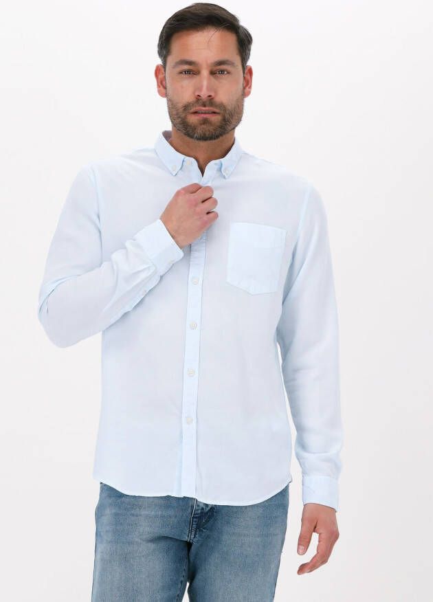 Dstrezzed Blauwe Casual Overhemd Shirt Button Down Tencel