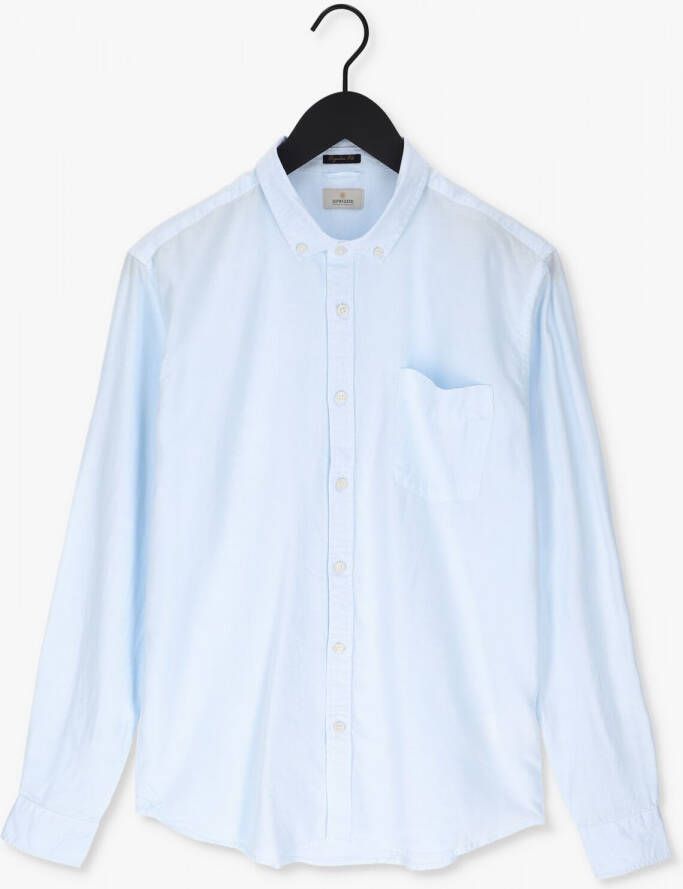Dstrezzed Blauwe Casual Overhemd Shirt Button Down Tencel