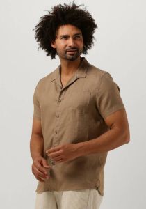Dstrezzed Bruine Casual Overhemd Resort Shirt Linen