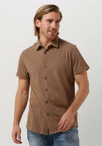 Dstrezzed Bruine Casual Overhemd Shirt Melange Pique