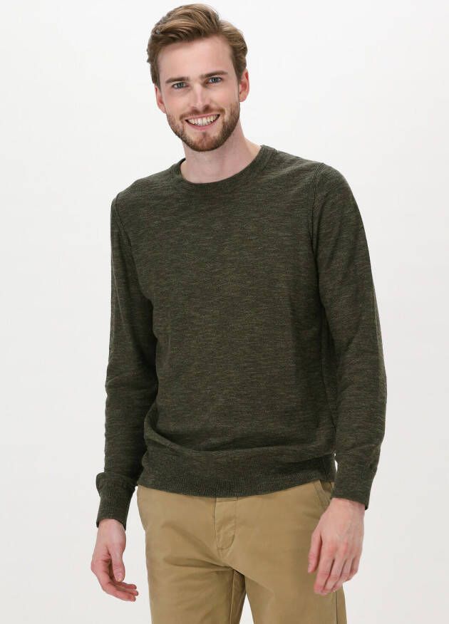 Donkergroene Dstrezzed Coltrui Turtle Neck Cable Structure Na