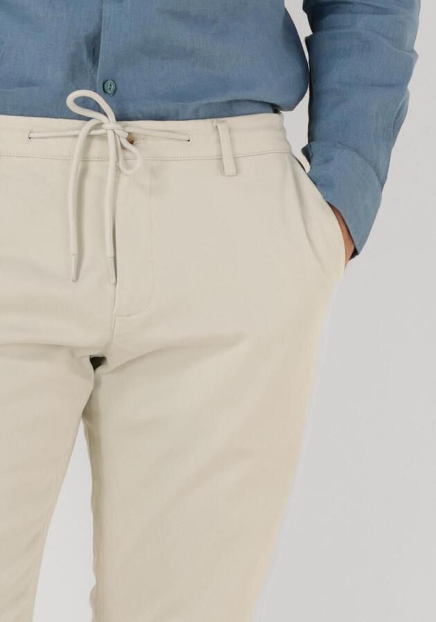 DSTREZZED Heren Broeken Lancaster Twill Knit Tapered Jogger Creme - Foto 2