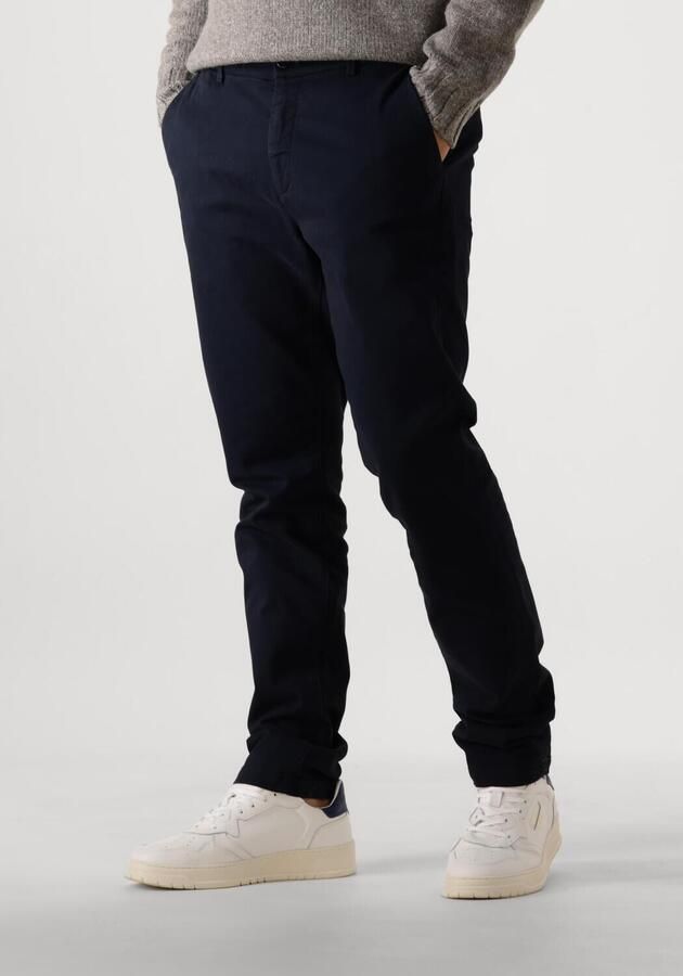 DSTREZZED Heren Broeken Lancaster Twill Knit Tapered Jogger Donkerblauw - Foto 4
