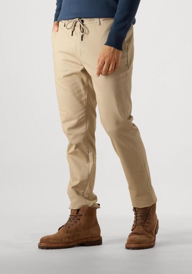DSTREZZED Heren Broeken Lancaster Twill Knit Tapered Jogger Zand - Foto 4