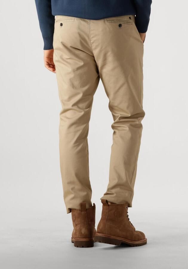 DSTREZZED Heren Broeken Lancaster Twill Knit Tapered Jogger Zand