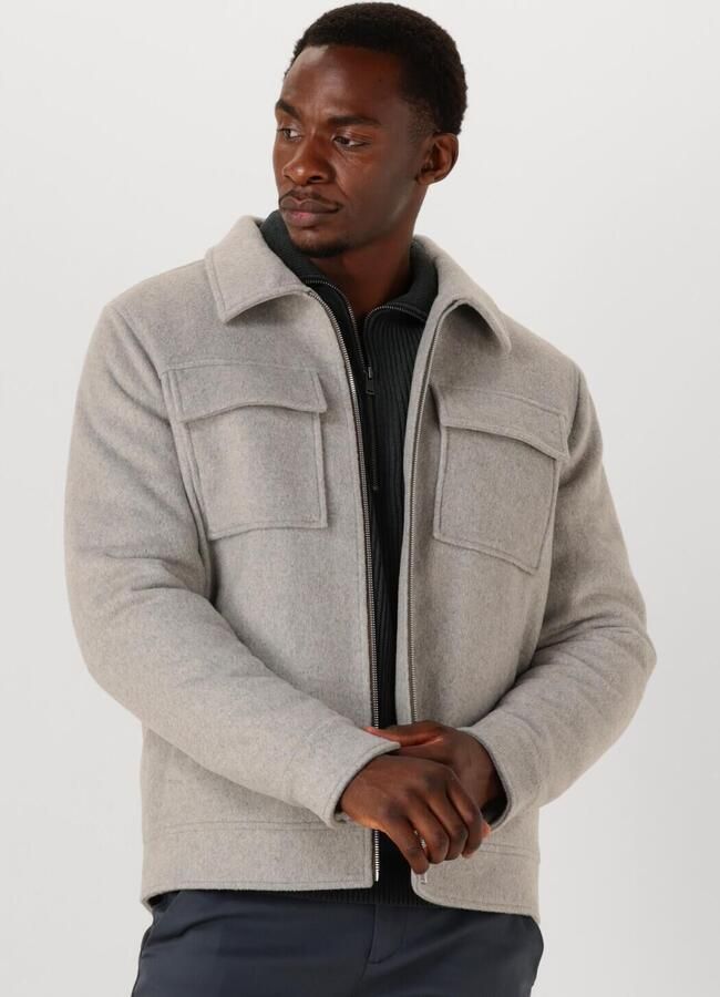 DSTREZZED Heren Jassen Colton Wool Jacket Lichtgrijs - Foto 4