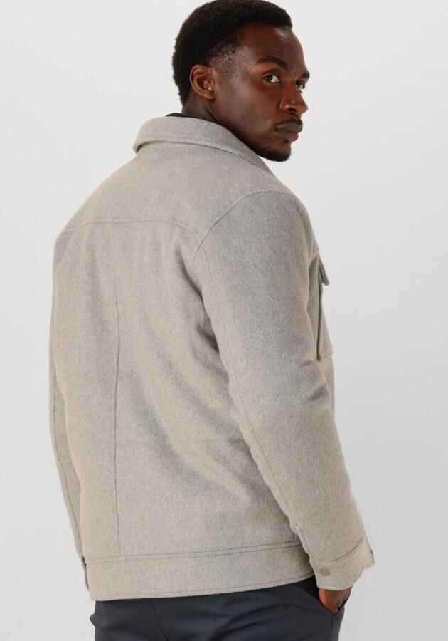 DSTREZZED Heren Jassen Colton Wool Jacket Lichtgrijs - Foto 2