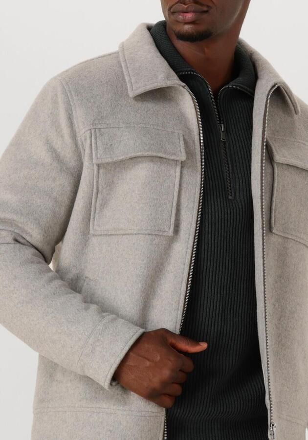 DSTREZZED Heren Jassen Colton Wool Jacket Lichtgrijs - Foto 3