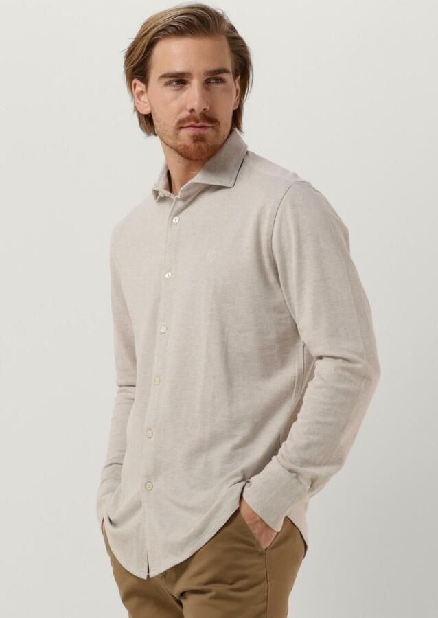 Dstrezzed Heren Overhemden Shirt Melange Pique White Heren - Foto 4