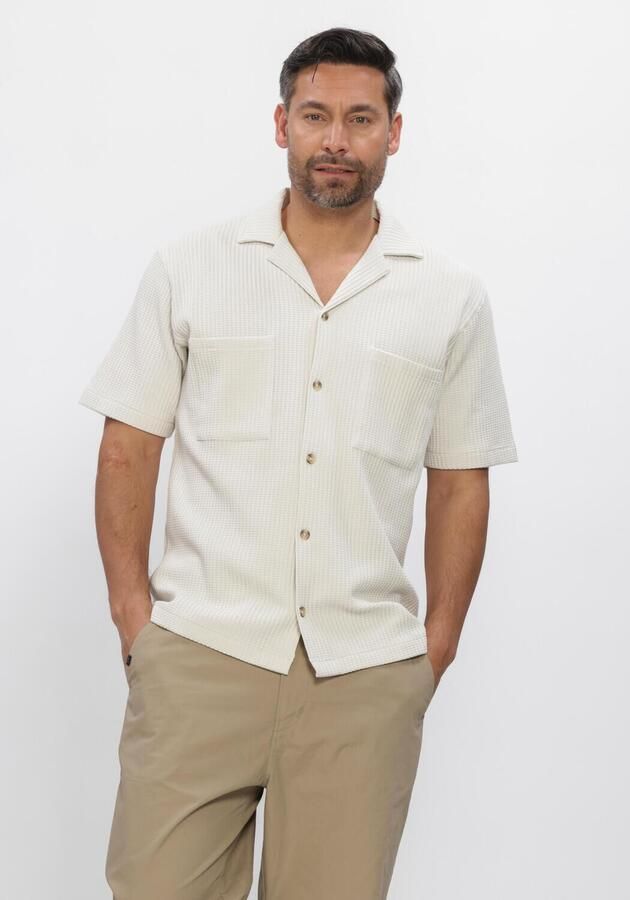 DSTREZZED Heren Overhemden Sherill Shortsleeve Ecru