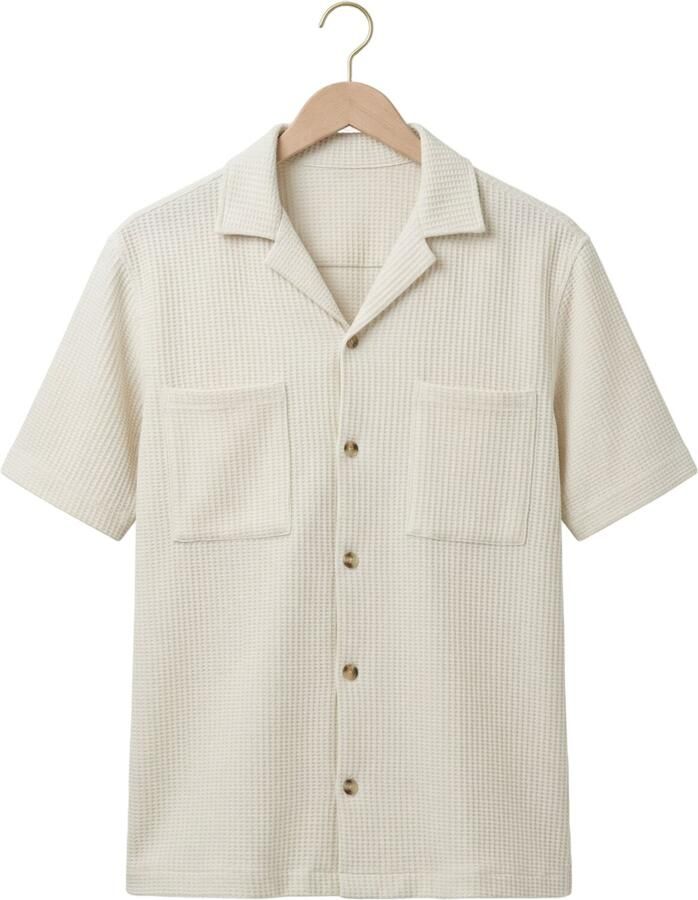 DSTREZZED Heren Overhemden Sherill Shortsleeve Ecru - Foto 2