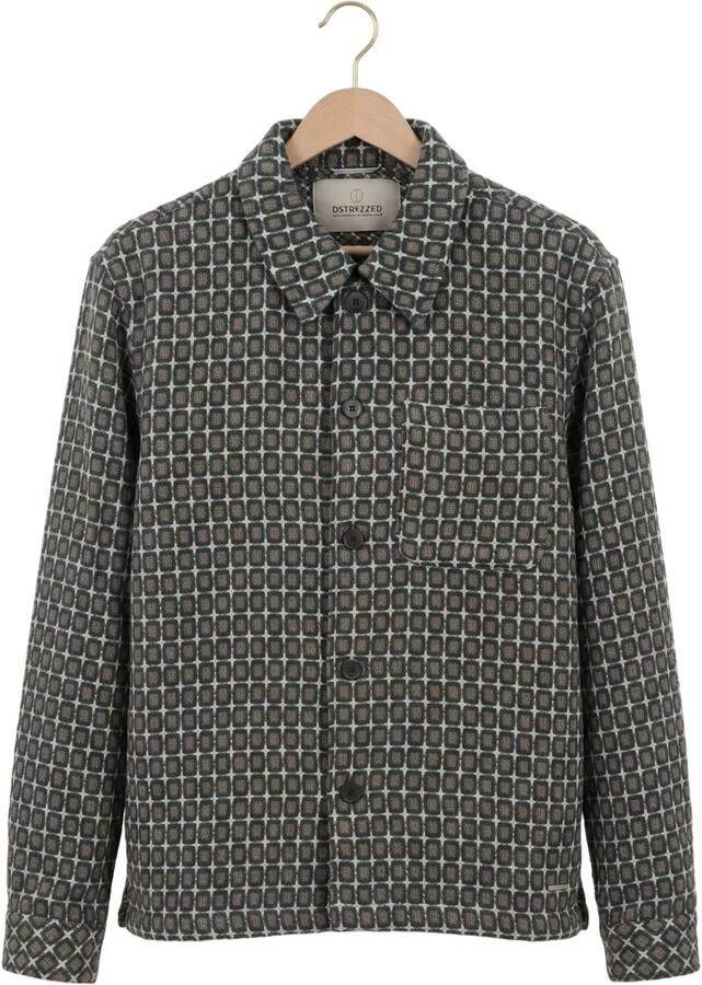 DSTREZZED Heren Overshirts Ds_lino Golfball Overshirt Donkergroen - Foto 2