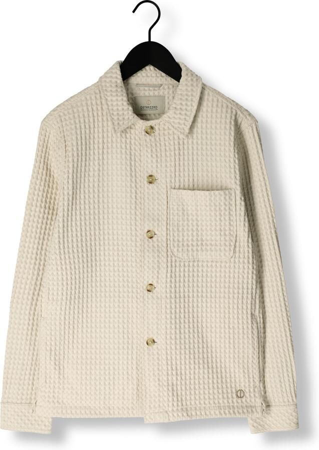 DSTREZZED Heren Overshirts Lino Fw Overshirt Ecru