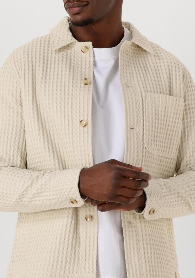 DSTREZZED Heren Overshirts Lino Fw Overshirt Ecru - Foto 2