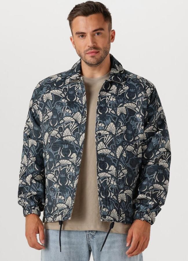 Dstrezzed reversible overshirt donkerblauw beige - Foto 4