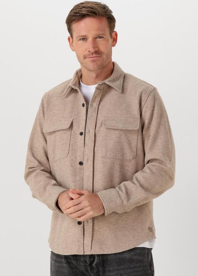 DSTREZZED Heren Overshirts Ulrik Overshirt Beige - Foto 4