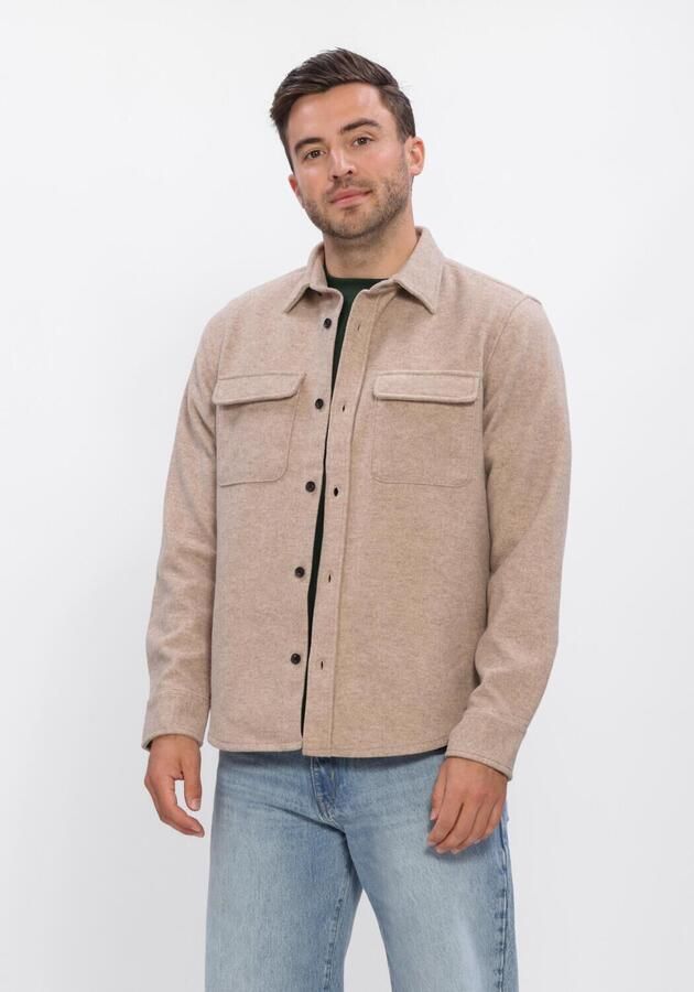 DSTREZZED Heren Overshirts Ulrik Overshirt Beige
