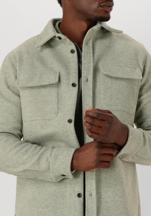 DSTREZZED Heren Overshirts Ulrik Overshirt Groen - Foto 3