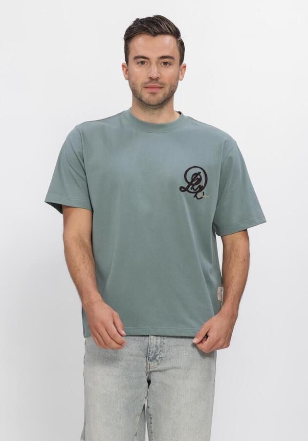 DSTREZZED Heren Polo's & T-shirts Collin Artwork Tee Groen