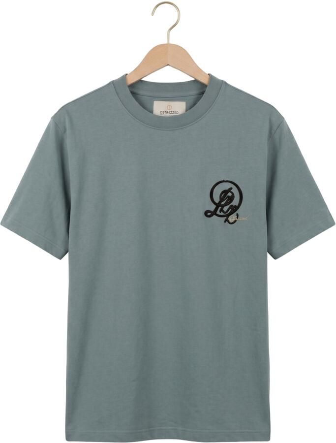 DSTREZZED Heren Polo's & T-shirts Collin Artwork Tee Groen - Foto 2
