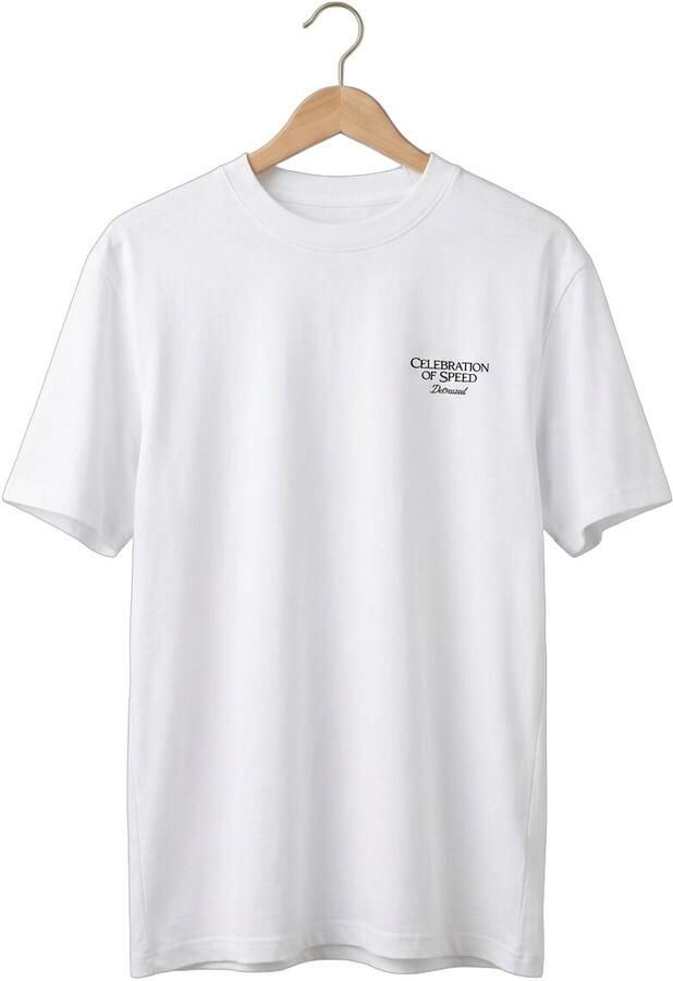 DSTREZZED Heren Polo's & T-shirts Collin Artwork Tee Wit - Foto 4