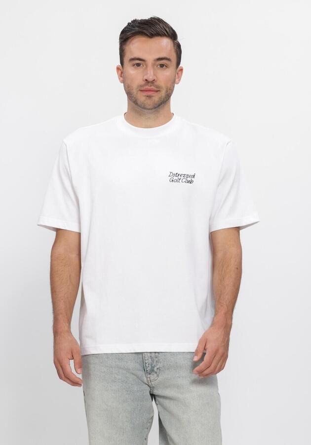DSTREZZED Heren Polo's & T-shirts Collin Artwork Tee Wit - Foto 3