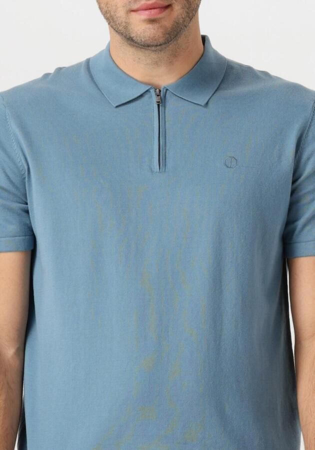 DSTREZZED Heren Polo's & T-shirts Dorian Zip Polo Blauw - Foto 3